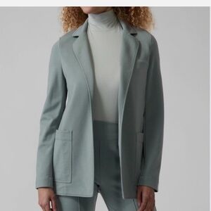 Athleta Open-Front Blazer Jacket in Sage